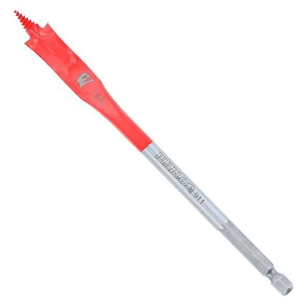 Diablo 1/2 in. X 6 in. L High Speed Steel Clean Wood Spade Bit Hex Shank 2 pk DSP2050-P2 - main